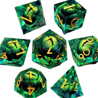 Set De 7 Dados Rol Ojos de Dragón